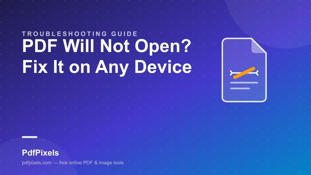 A damaged PDF document being repaired, with a torn file icon and a repair bandage across the page